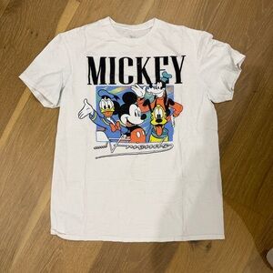 Disney Mickey Mouse Printed White Tee